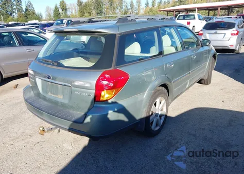 2006 Subaru Outback 2.5I z USA, uszkodzony, nr VIN 4S4BP61C467339730